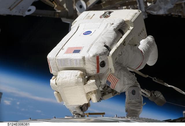 NASA image: STS-124 EVA 2 Fossum on JPM
