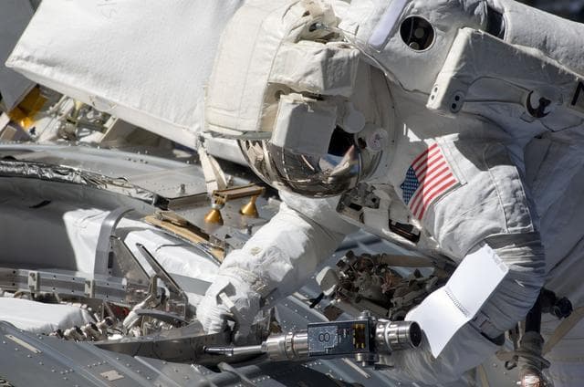 NASA image: STS-124 EVA 2 JEM Zenith ACBM Prep