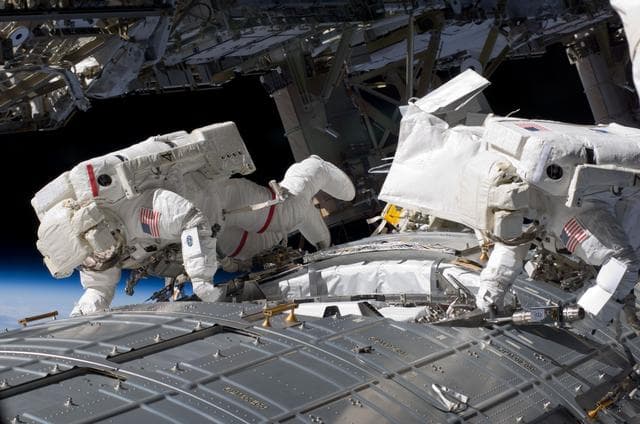 NASA image: STS-124 EVA 2 JEM Zenith ACBM Prep