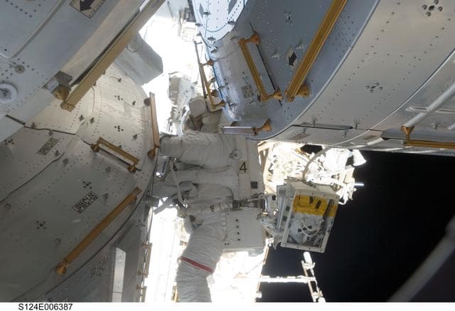 NASA image: STS-124 EVA 2 Fossum on JPM