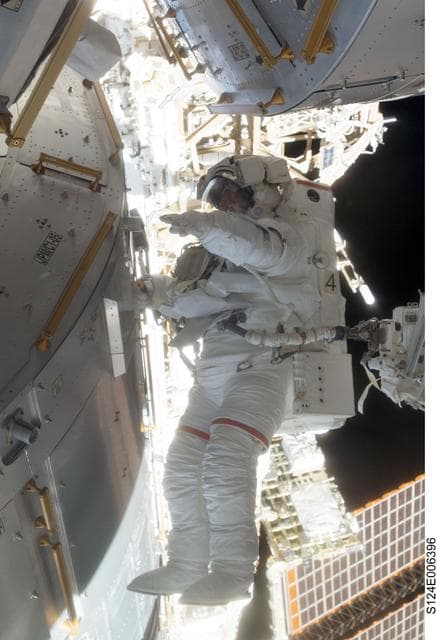 NASA image: EVA 2 - Fossum on JEM Kibo