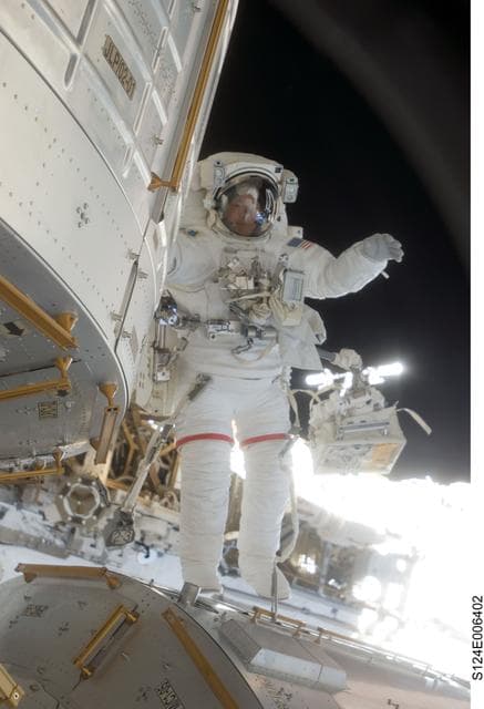 NASA image: EVA 2 - Fossum on JEM Kibo
