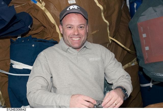 NASA image: Garan on middeck