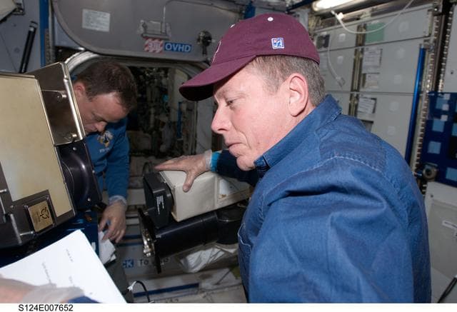 NASA image: Fossum and Garan in Node 2