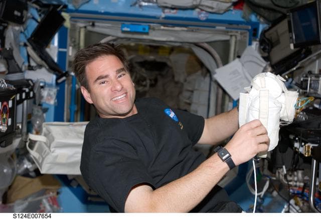 NASA image: Chamitoff in Destiny laboratory module