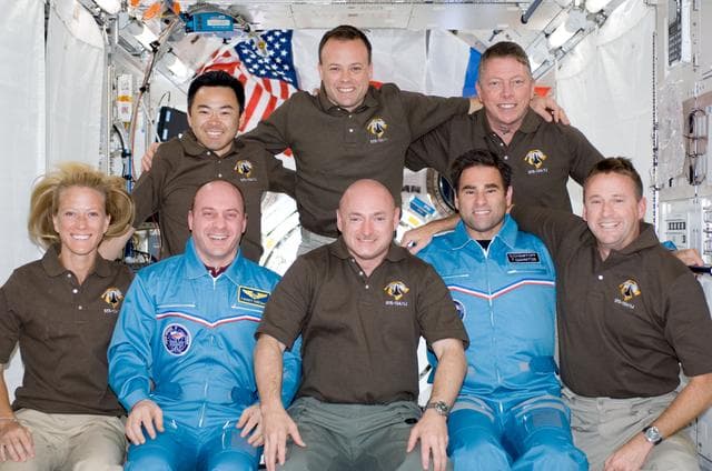 NASA image: STS-124 crew on-orbit portrait