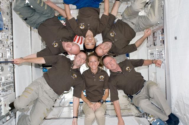 NASA image: STS-124 crew on-orbit portrait