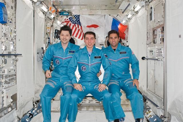 NASA image: Expedition 17 crew on-orbit portrait