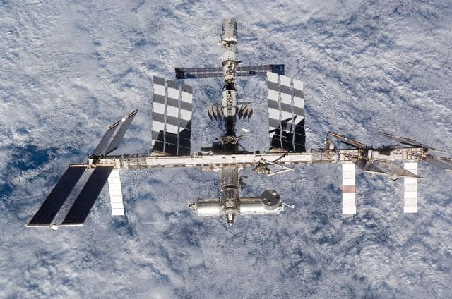 NASA image: View of ISS after STS-124 Undocking