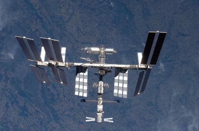 NASA image: View of ISS after STS-124 Undocking