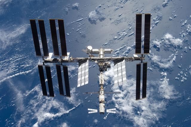 NASA image: View of ISS after STS-124 Undocking