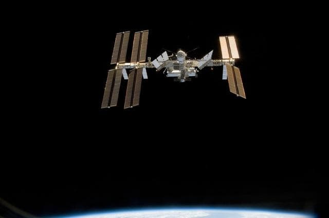 NASA image: View of ISS after STS-124 Undocking