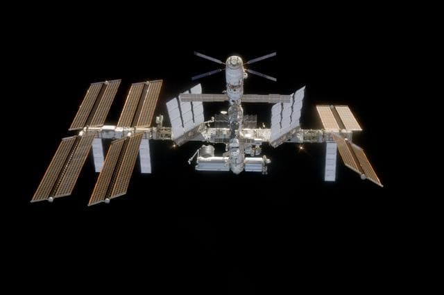 NASA image: View of ISS after STS-124 Undocking