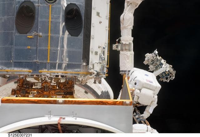NASA image: STS-125 MS5 Feustel during EVA1