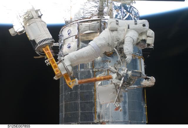 NASA image: STS-125 MS5 Feustel during EVA3