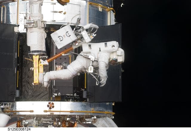 NASA image: STS-125 MS5 Feustel during EVA3