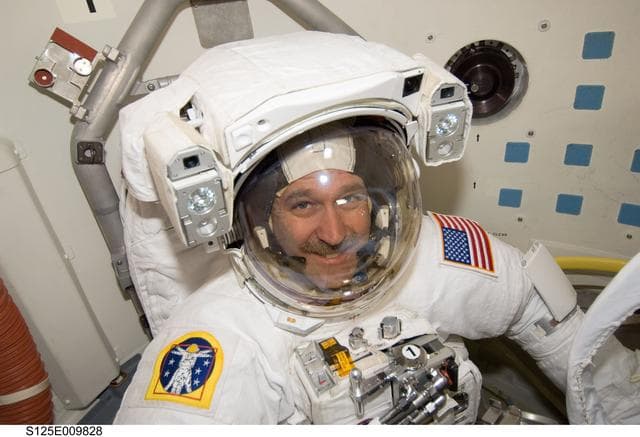 NASA image: STS-125 MS3 Grunsfeld prepares for EVA5