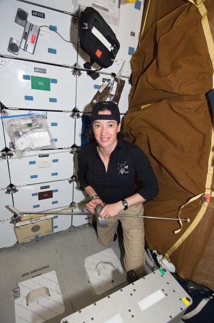 NASA image: STS-125 MS2 McArthur on the Middeck
