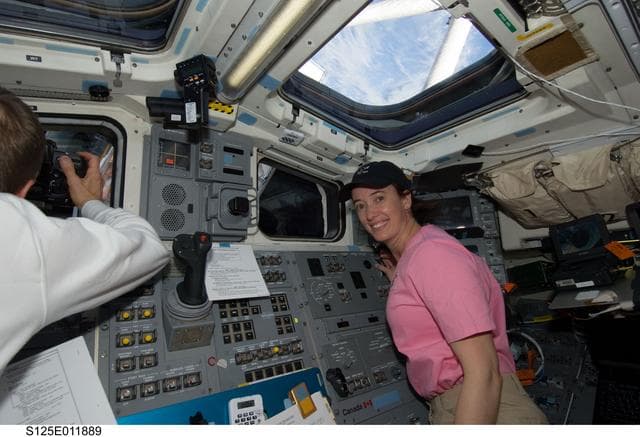 NASA image: View of STS-125 MS2 McArthur on the Flight Deck