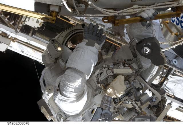 NASA image: Bowen during EVA 1