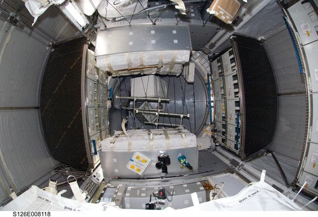 NASA image: MPLM during Expedition 18 / STS-126