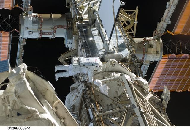 NASA image: Bowen during EVA 1