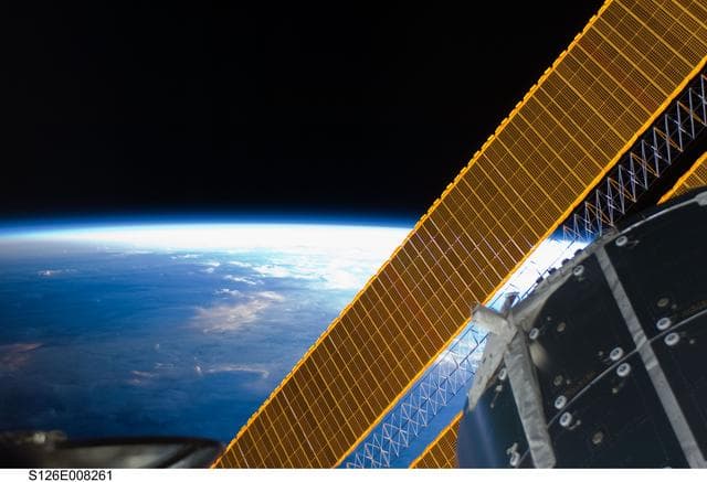 NASA image: Solar Array during EVA 1