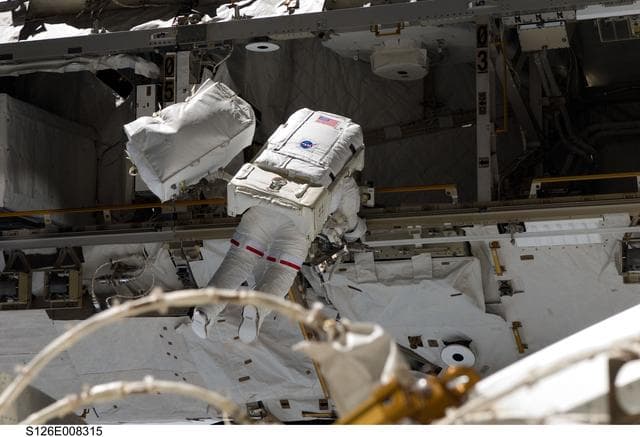 NASA image: Stefanyshyn-Piper during EVA 2
