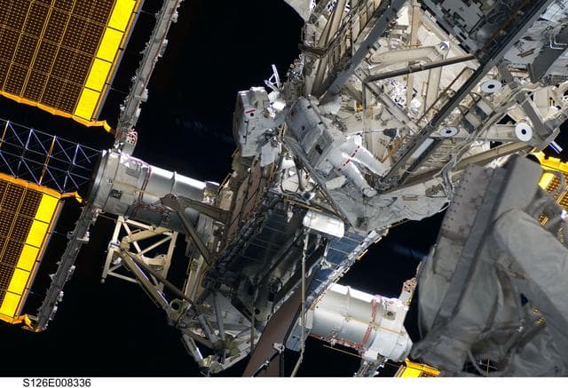 NASA image: Stefanyshyn-Piper and Kimbrough during EVA 2