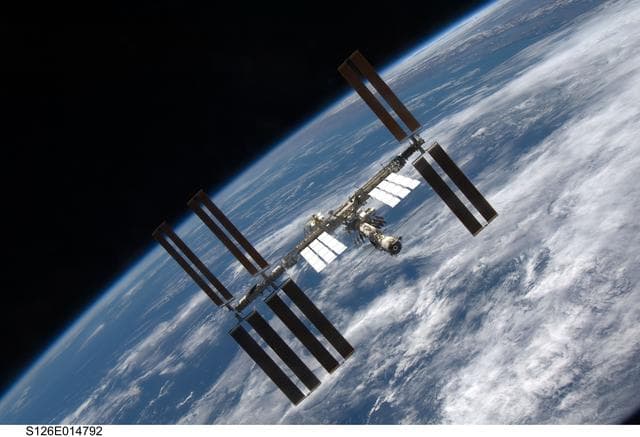 NASA image: View of ISS after STS-126 Undocking