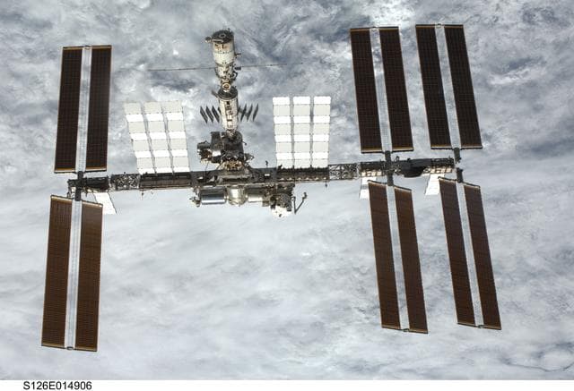 NASA image: View of ISS after STS-126 Undocking