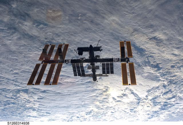NASA image: View of ISS after STS-126 Undocking