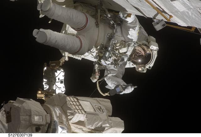 NASA image: Wolf during EVA-2 on STS-127 / Expedition 20 Joint Operations