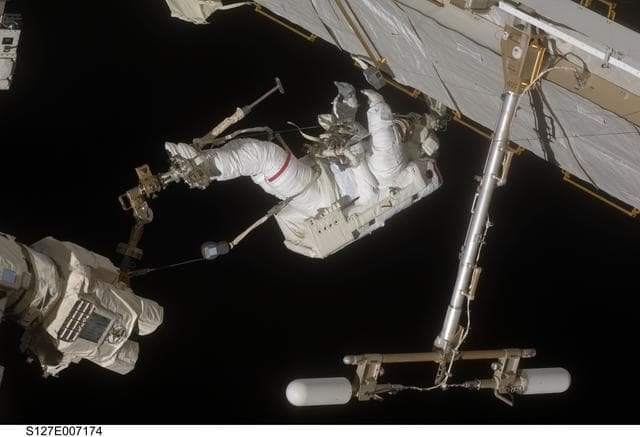 NASA image: Wolf during EVA-2 on STS-127 / Expedition 20 Joint Operations