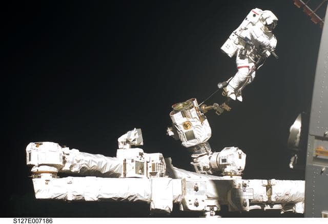 NASA image: Wolf during EVA-2 on STS-127 / Expedition 20 Joint Operations