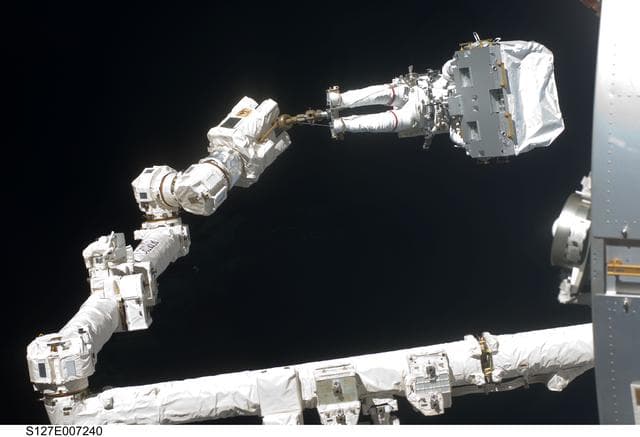 NASA image: Wolf during EVA-2 on STS-127 / Expedition 20 Joint Operations