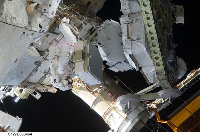 NASA image: Marshburn and Cassidy during EVA-4