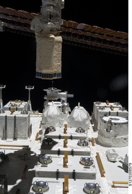 NASA image: End Effector and JEF during Joint Operations