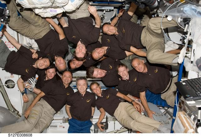 NASA image: STS-127 and Expedition 20 Group Portrait taken during Joint Operations