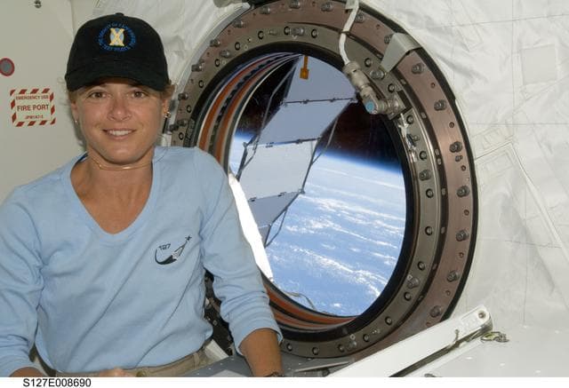 NASA image: Payette by window in the JEM during Joint Operations