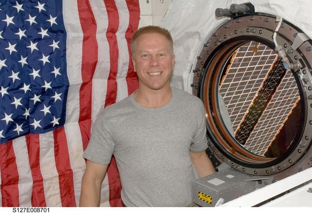 NASA image: Kopra near window in the JEM during Joint Operations