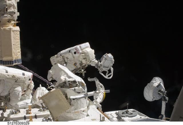 NASA image: Cassidy and Marshburn during EVA-5