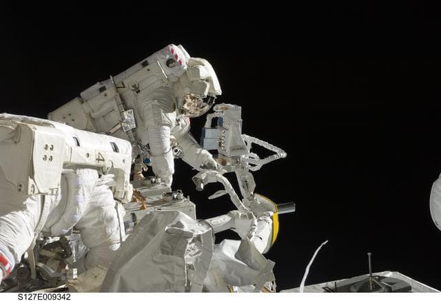 NASA image: Cassidy and Marshburn during EVA-5