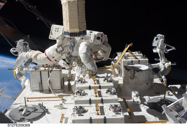 NASA image: Marshburn during EVA-5