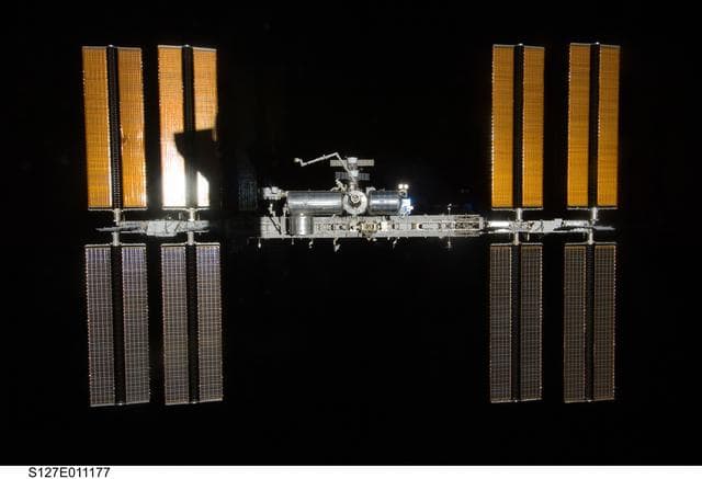 NASA image: Fly around view of the ISS by the STS-127 crew