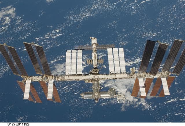 NASA image: Fly around view of the ISS by the STS-127 crew