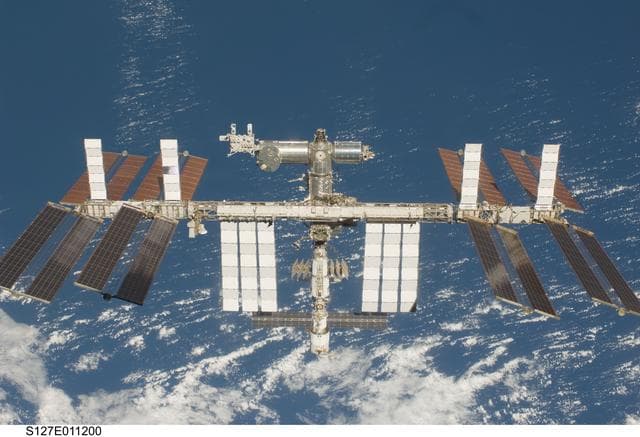NASA image: Fly around view of the ISS by the STS-127 crew