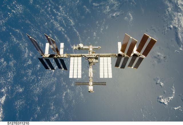 NASA image: Fly around view of the ISS by the STS-127 crew