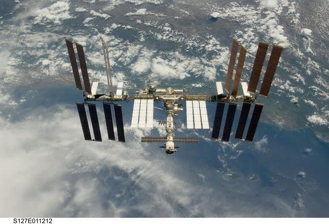 NASA image: Fly around view of the ISS by the STS-127 crew
