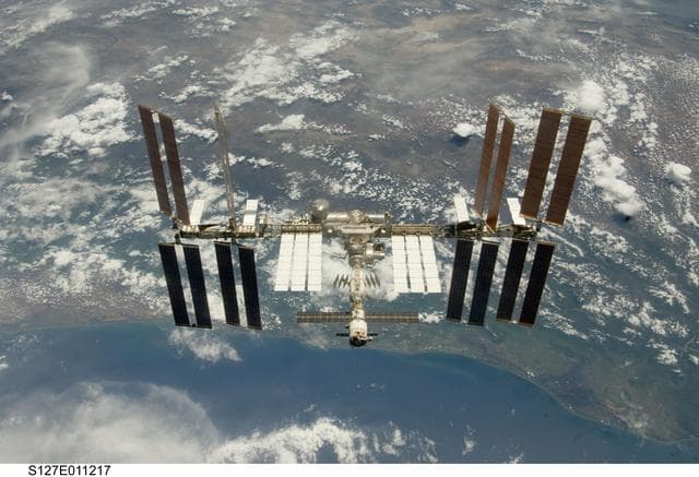 NASA image: Fly around view of the ISS by the STS-127 crew